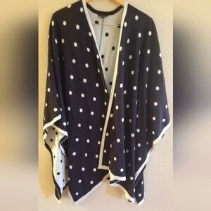 Anne Taylor Black And White Pokadot Soft Wrap